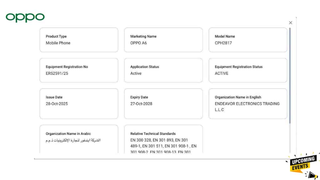 Oppo A6 और A6x 4G