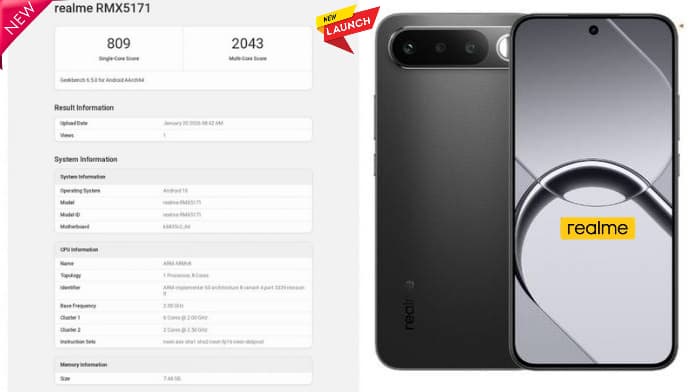 Realme 16 लॉन्च डेट 29 जनवरी