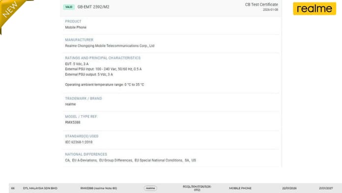 Realme Note 80 Launch Soon